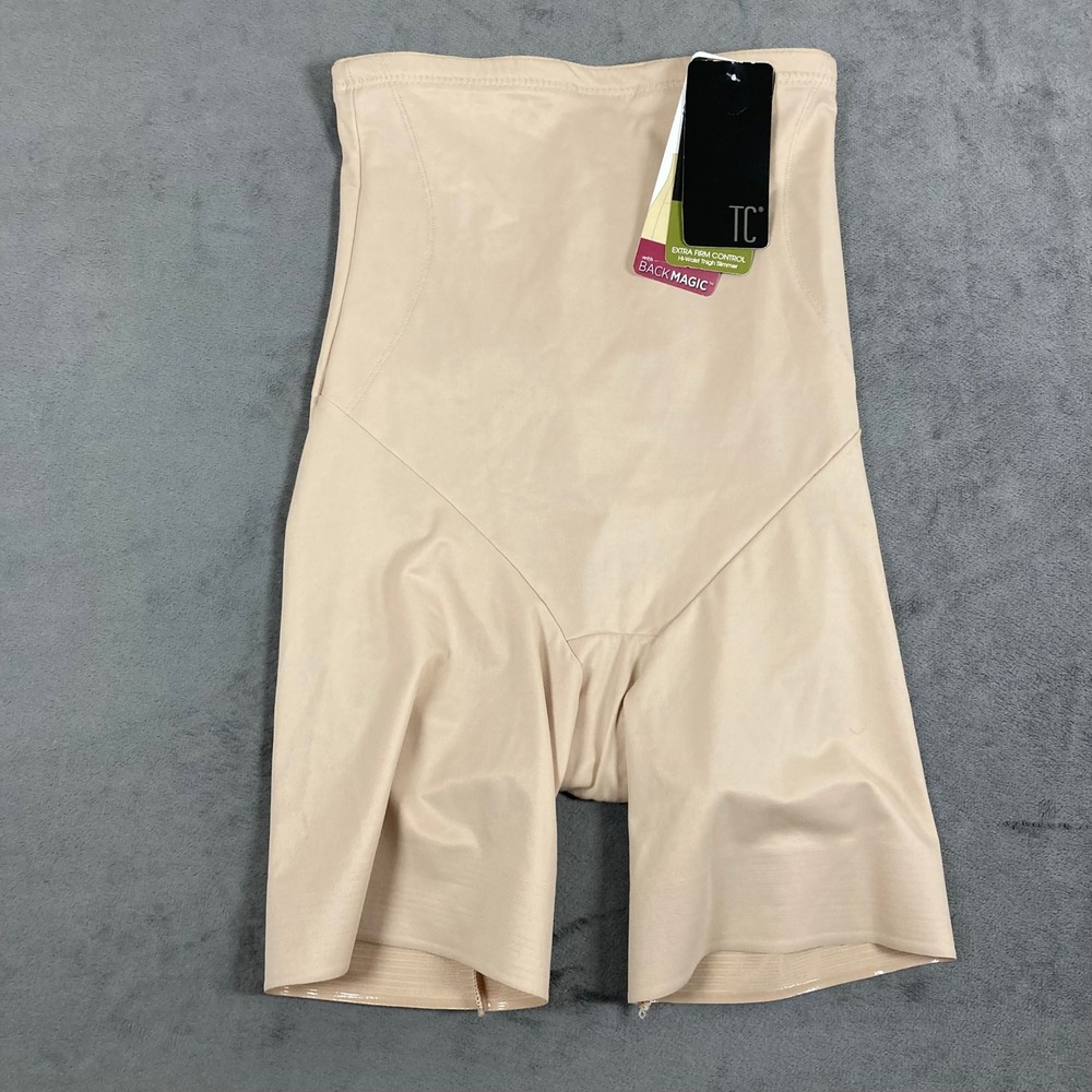 TC Shape Away Hi-Waist Thigh Slimmer Extra Firm Control Nude Style 4099 Small